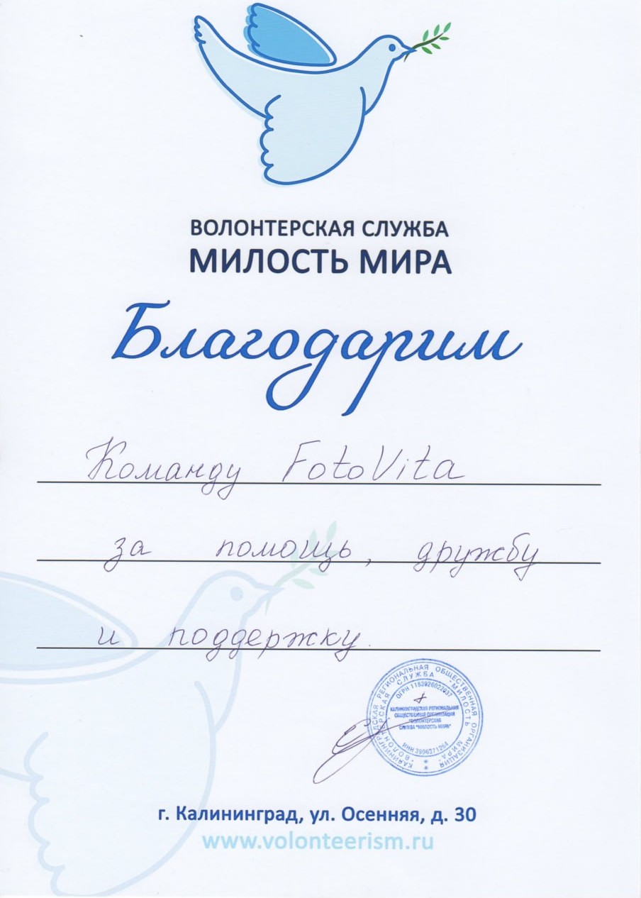 Благодарственное письмо 3